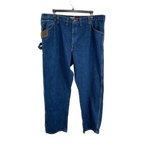 Wrangler Riggs Workwear Jeans Men’s 44x32 Relaxed Fit Blue Denim 103W001A1 Used